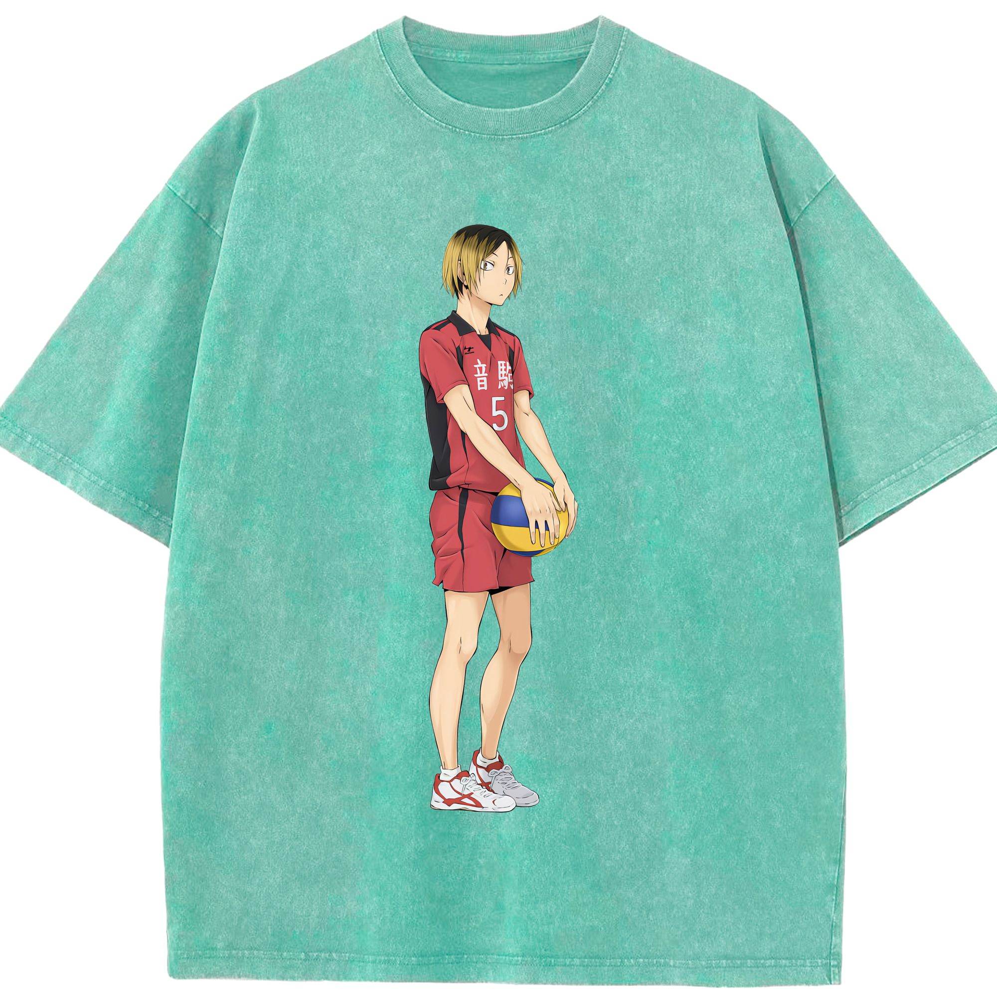 （画像用） ハイキュー!! Haikyu!! 綿100% ヴィンテージ風 半袖Tシャツ（フロントプリント）